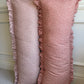‘Bigger Than the Baby’ Frilly Tilly Cushion - Red