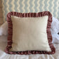 Fermoie Poulton Stripe Ruffled Cushion