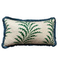 Soane Scrolling Fern Fringed Cushion