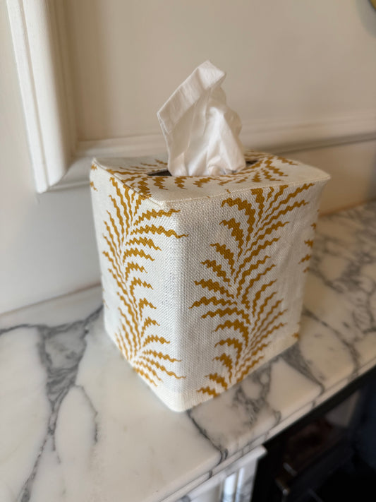 Scrolling Fern Tissue Box