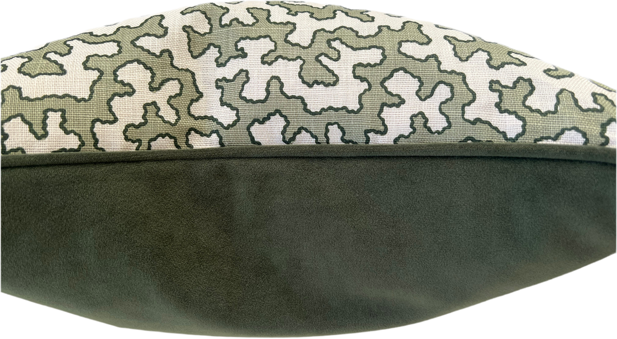 Sibyl Colefax Moss Squiggle Cushion