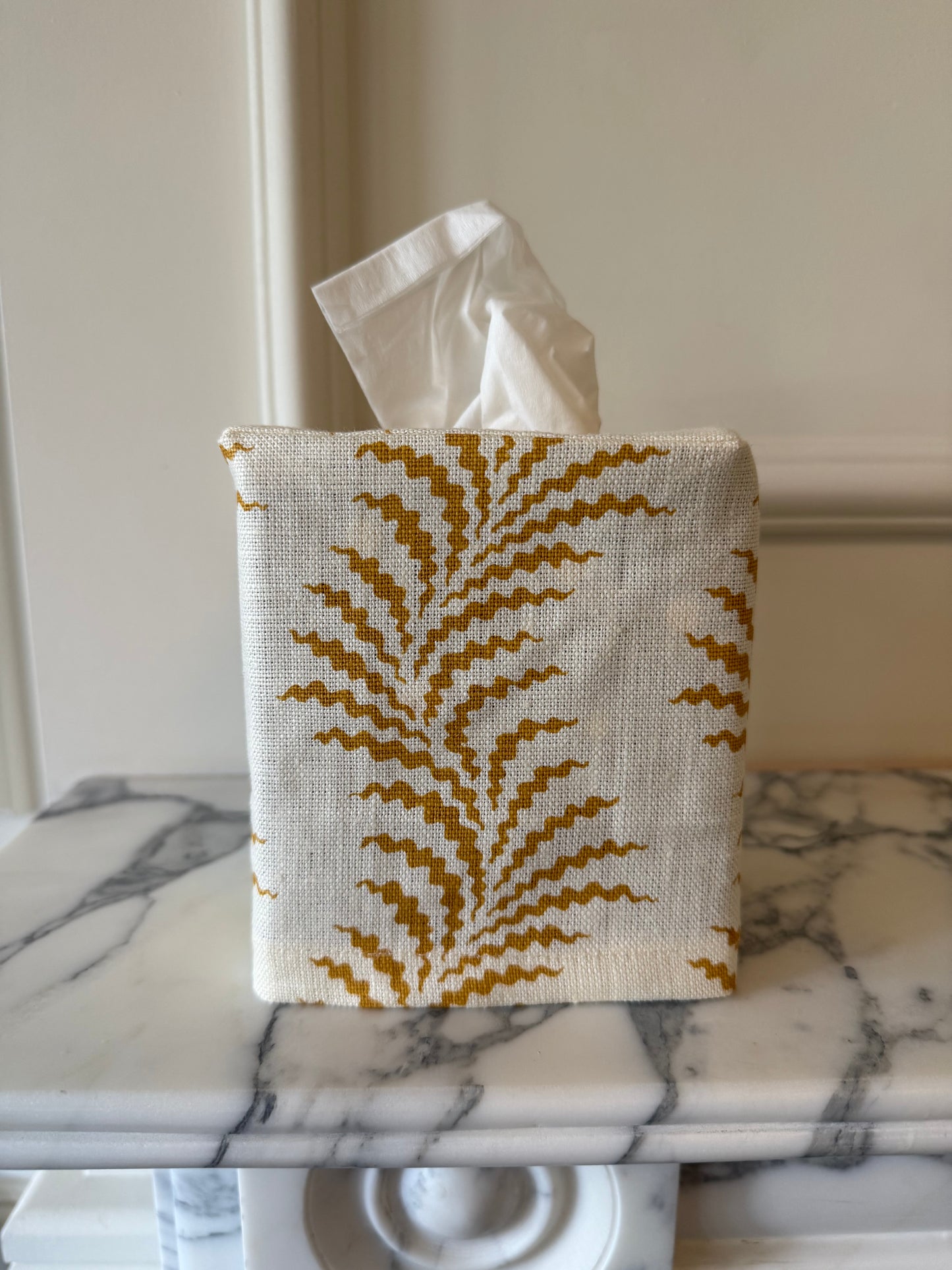 Scrolling Fern Tissue Box