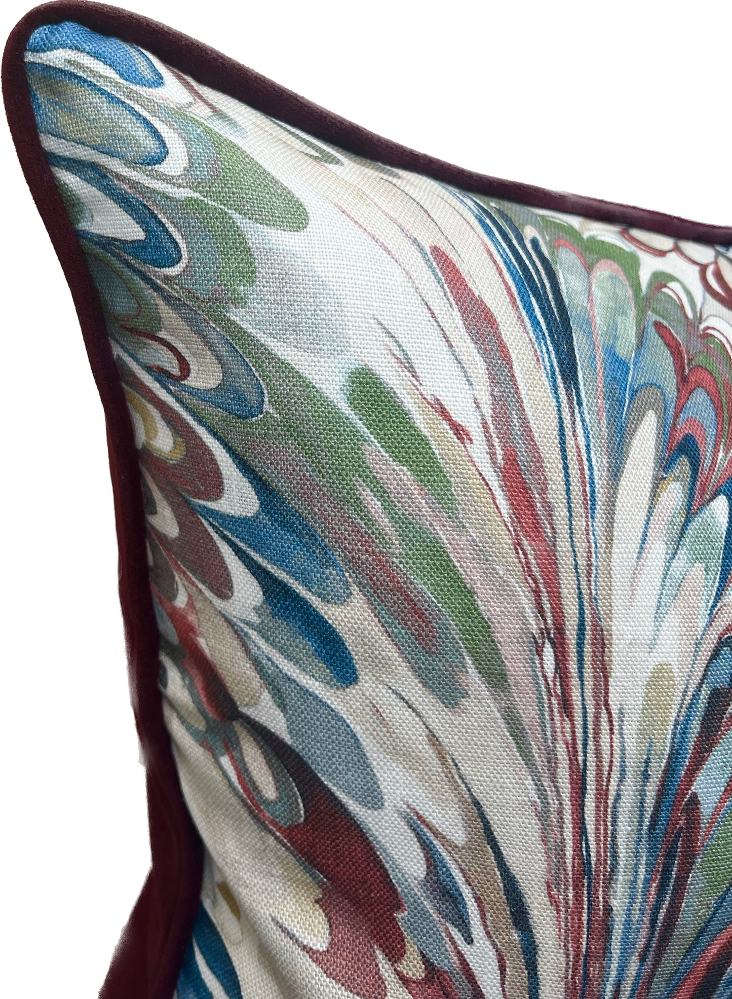 Marbleised Velvet 4 Cushion Set