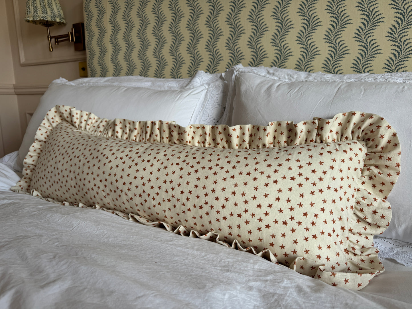 ‘Bigger Than the Baby’ Chelsea Textiles Stars Cushion