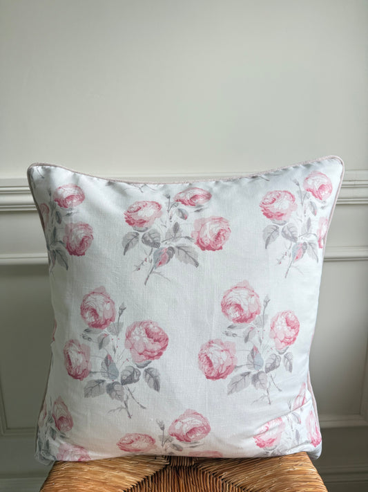Colefax & Fowler Bowood Pink / Leaf Cushions