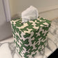 Green Squiggle Tissue Box