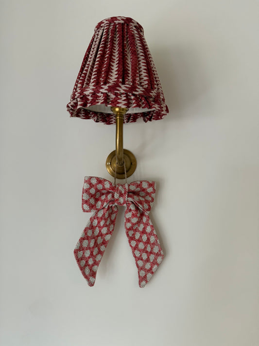 Mini Bow - Red Wicker