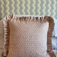 Fermoie Rabanna Blush Ruffled Cushion