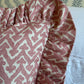 Fermoie Rabanna Pink Ruffled Cushion