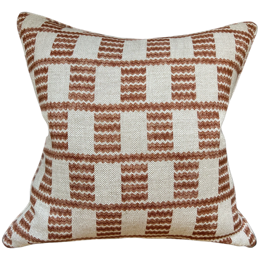 Fermoie Rust Cove Piped Cushion