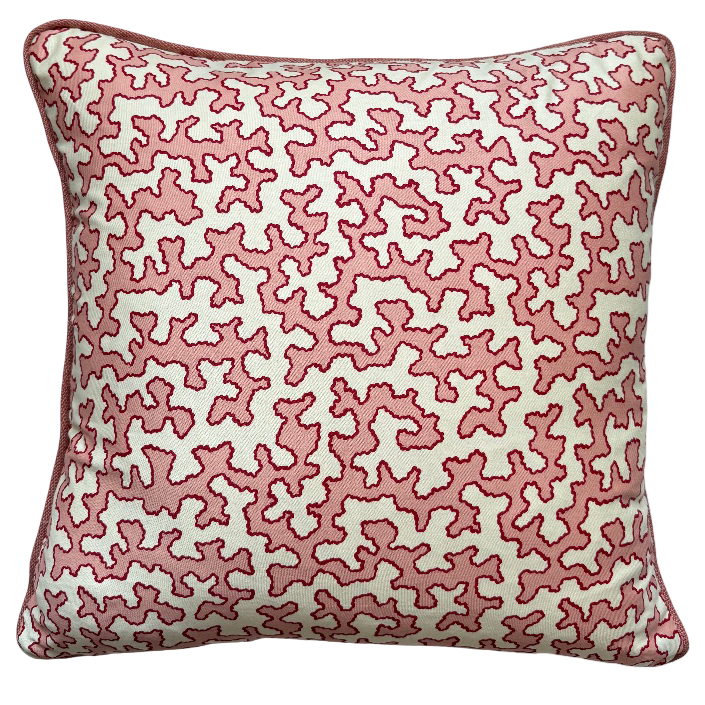 Sibyl Colefax Pink Squiggle Cushion