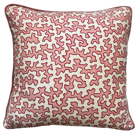 Sibyl Colefax Pink Squiggle Cushion