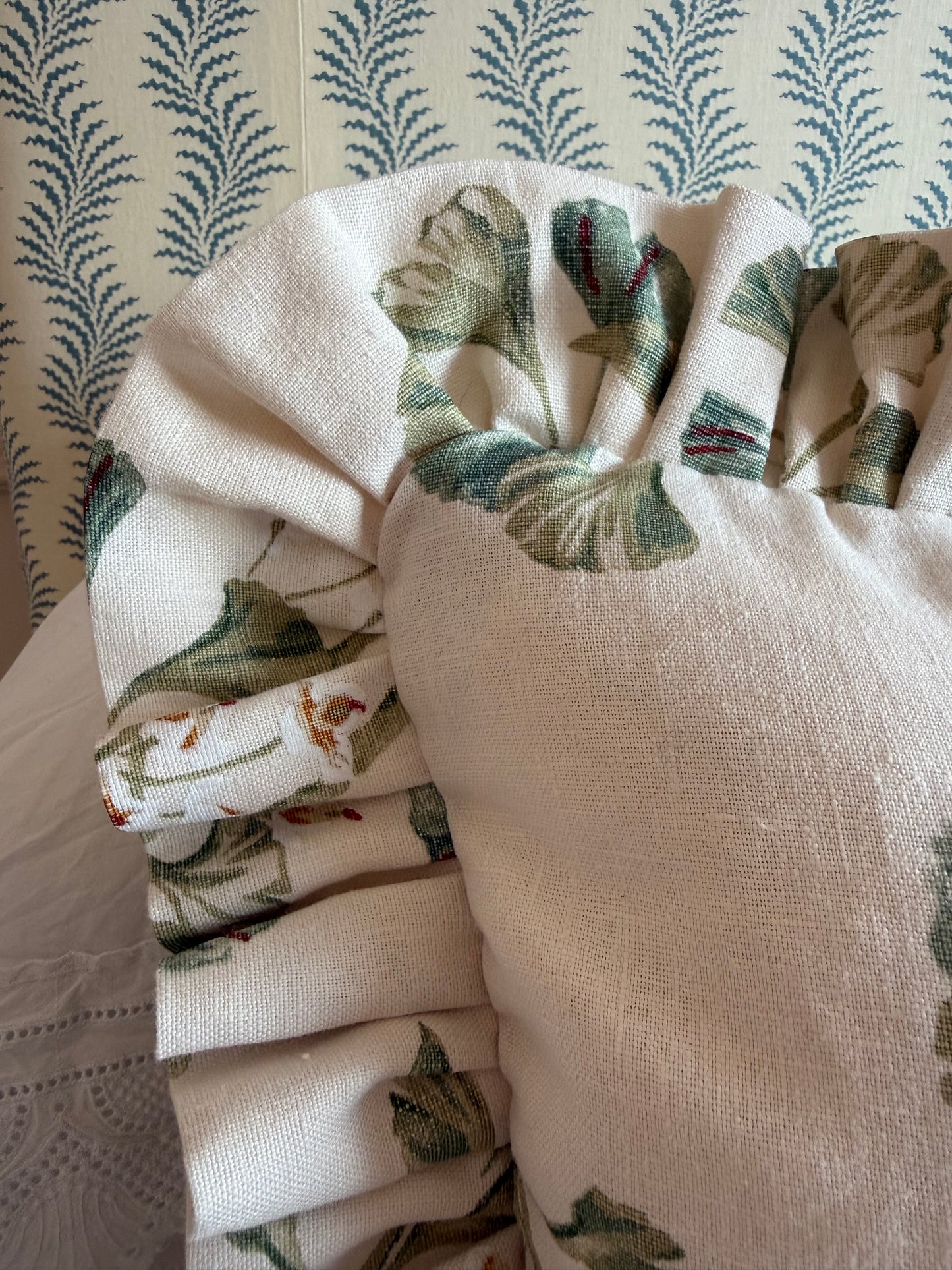 Colefax & Fowler Greenacre Ruffled Cushion