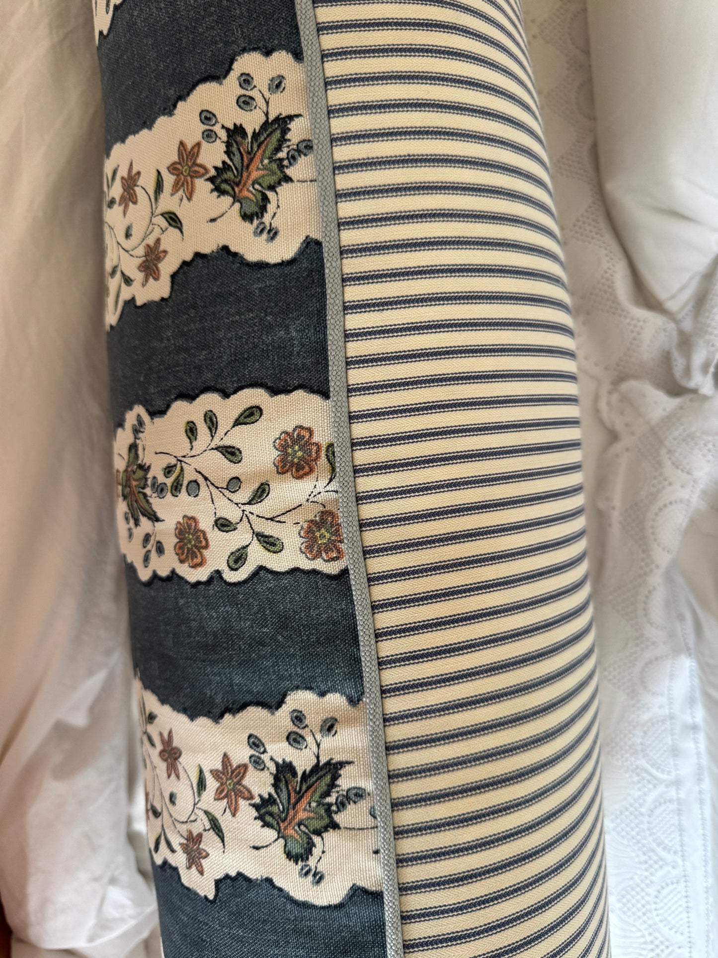 ‘Bigger Than the Baby’ Red Oak Stripe Cushion