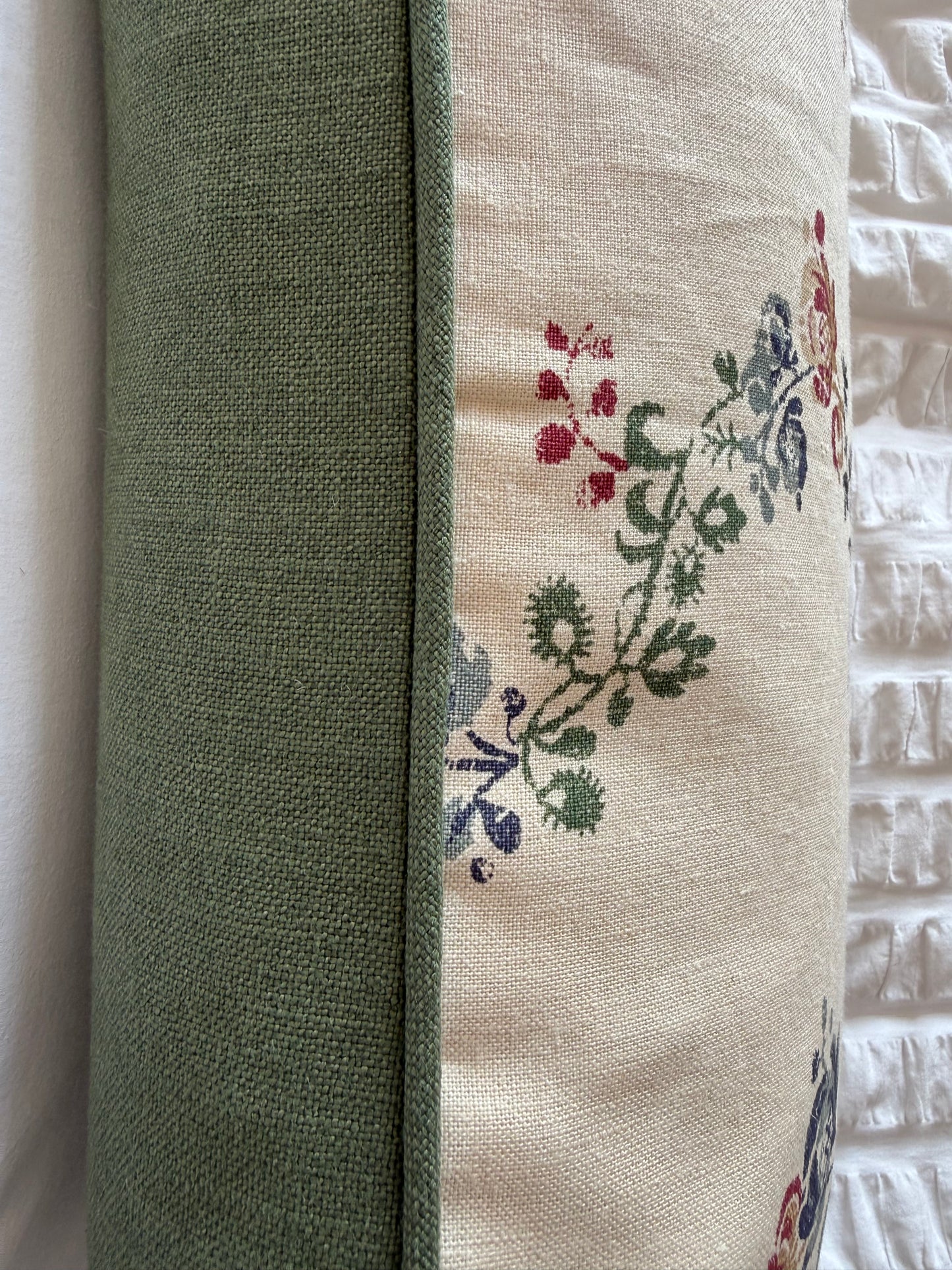 ‘Bigger Than the Baby’ Vine Flowers Cushion