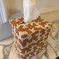 Apricot Squiggle Tissue Box