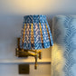 Luxury box pleat lampshade in Fermoie Rabanna premium designer fabric