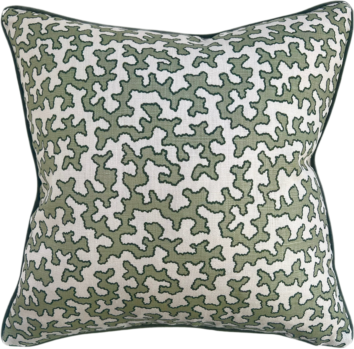 Sibyl Colefax Moss Squiggle Cushion
