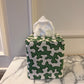 Green Squiggle Tissue Box