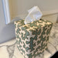 Aqua Squiggle Tissue Box