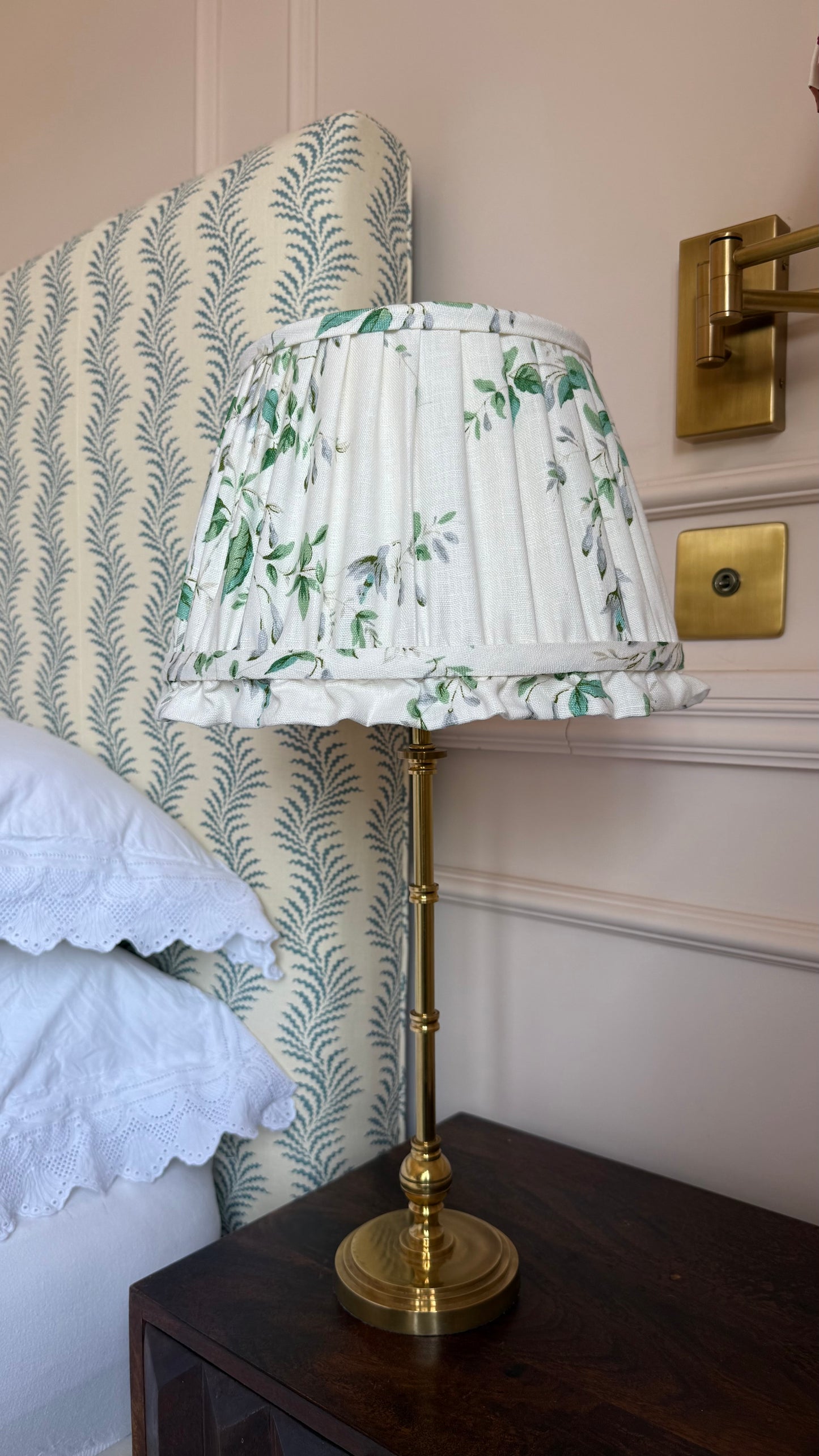 12” Fuchsia Gathered Lampshade