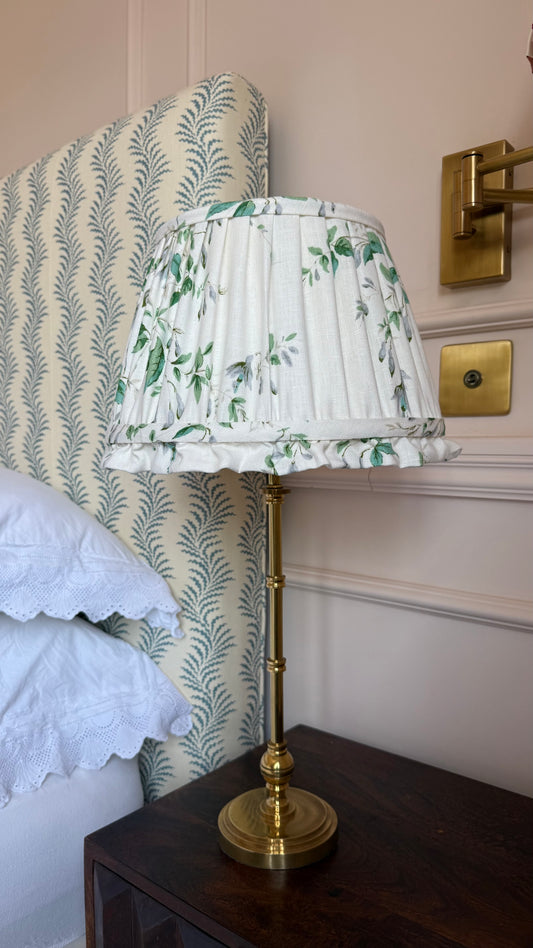 12” Fuchsia Gathered Lampshade
