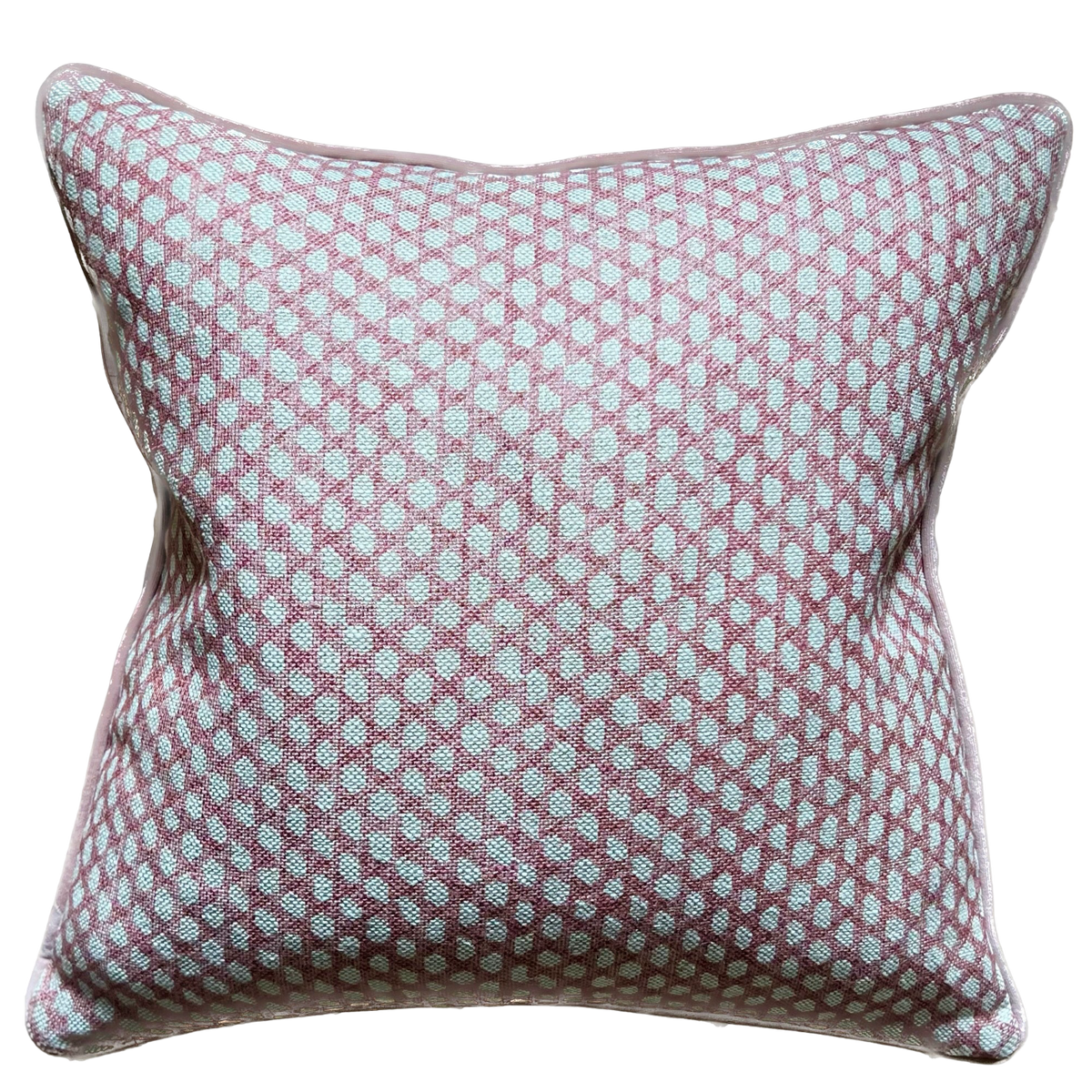 Fermoie Wicker Velvet Piped Cushion