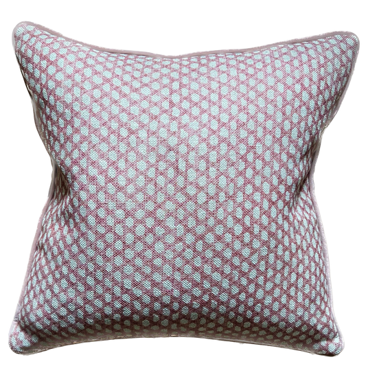 Fermoie Wicker Velvet Piped Cushion