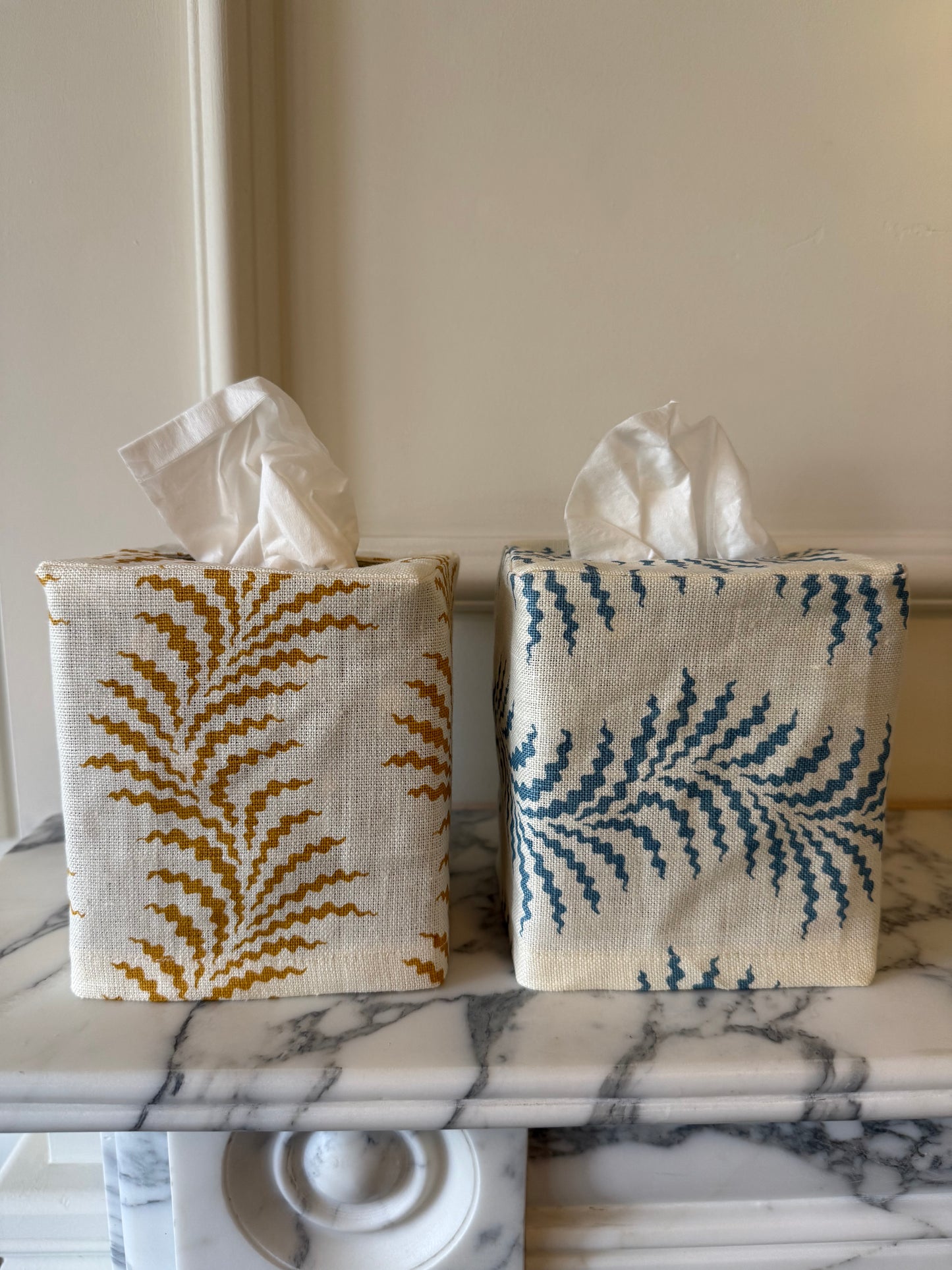 Scrolling Fern Tissue Box