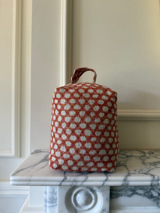 Orange Wicker Doorstop