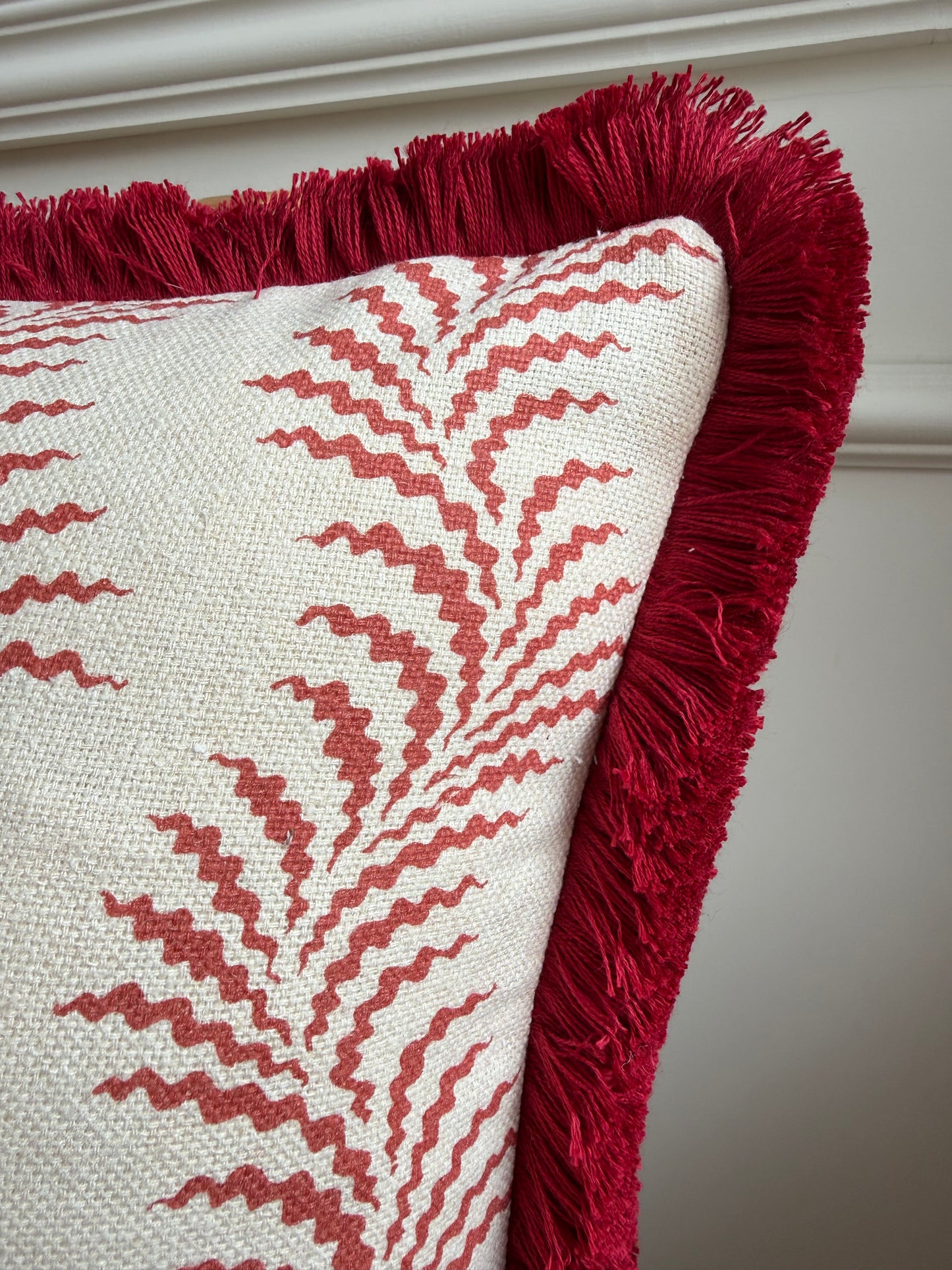 Bespoke Scrolling Fern Cushion