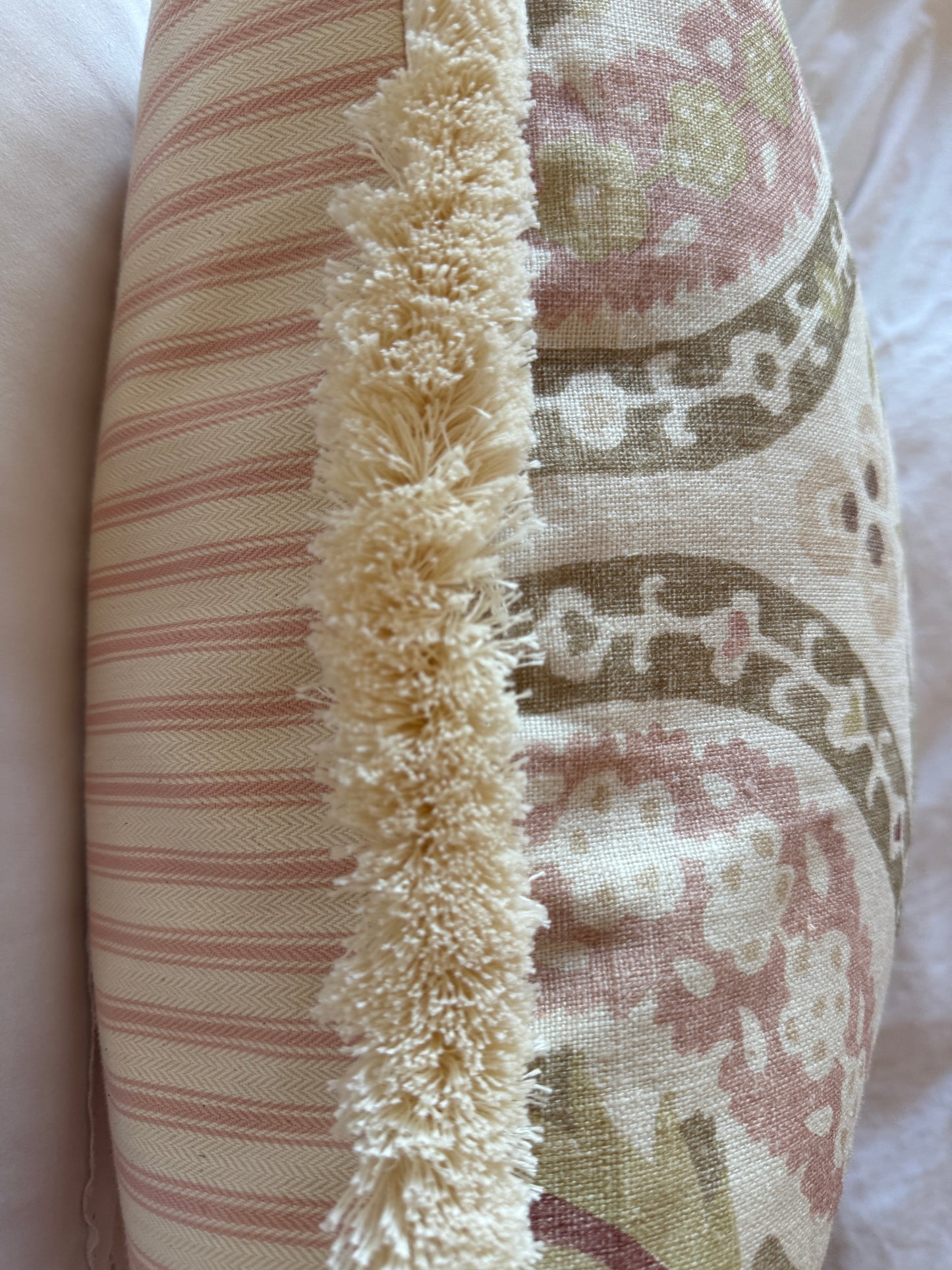 Lewis & Wood Benaki Cocoa Rose Cushion