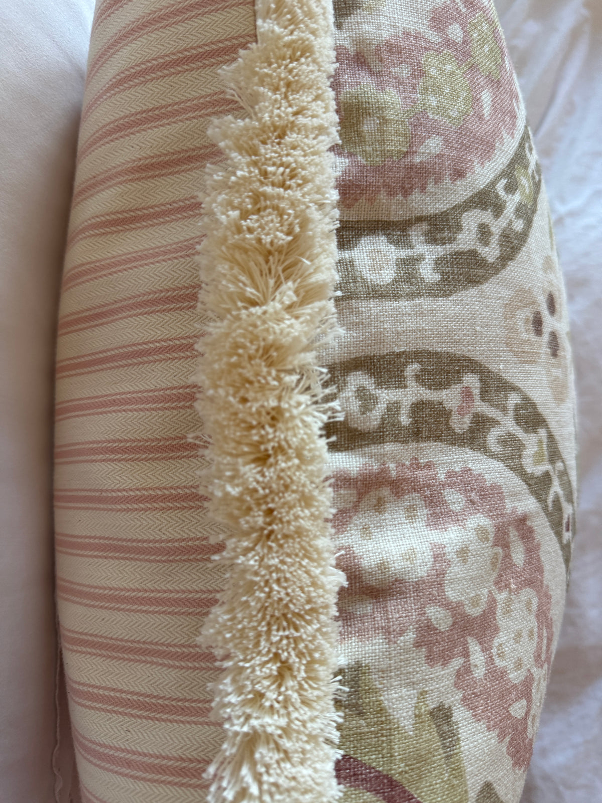 Lewis & Wood Benaki Cocoa Rose Cushion