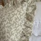 Veere Grenney Folly Sage Ruffled cushion