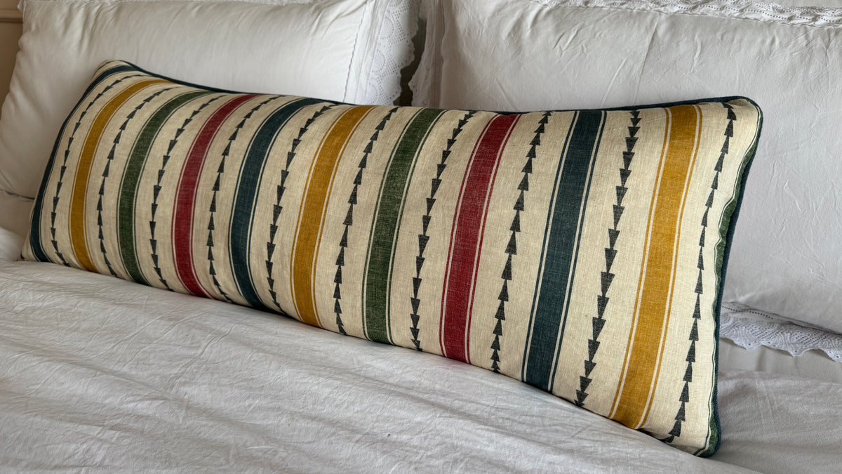 ‘Bigger Than the Baby’ Farao Stripe Cushion