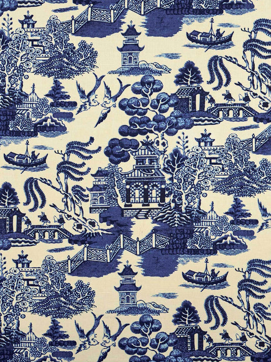 Bespoke Beata Heuman Willow Ink Cushion