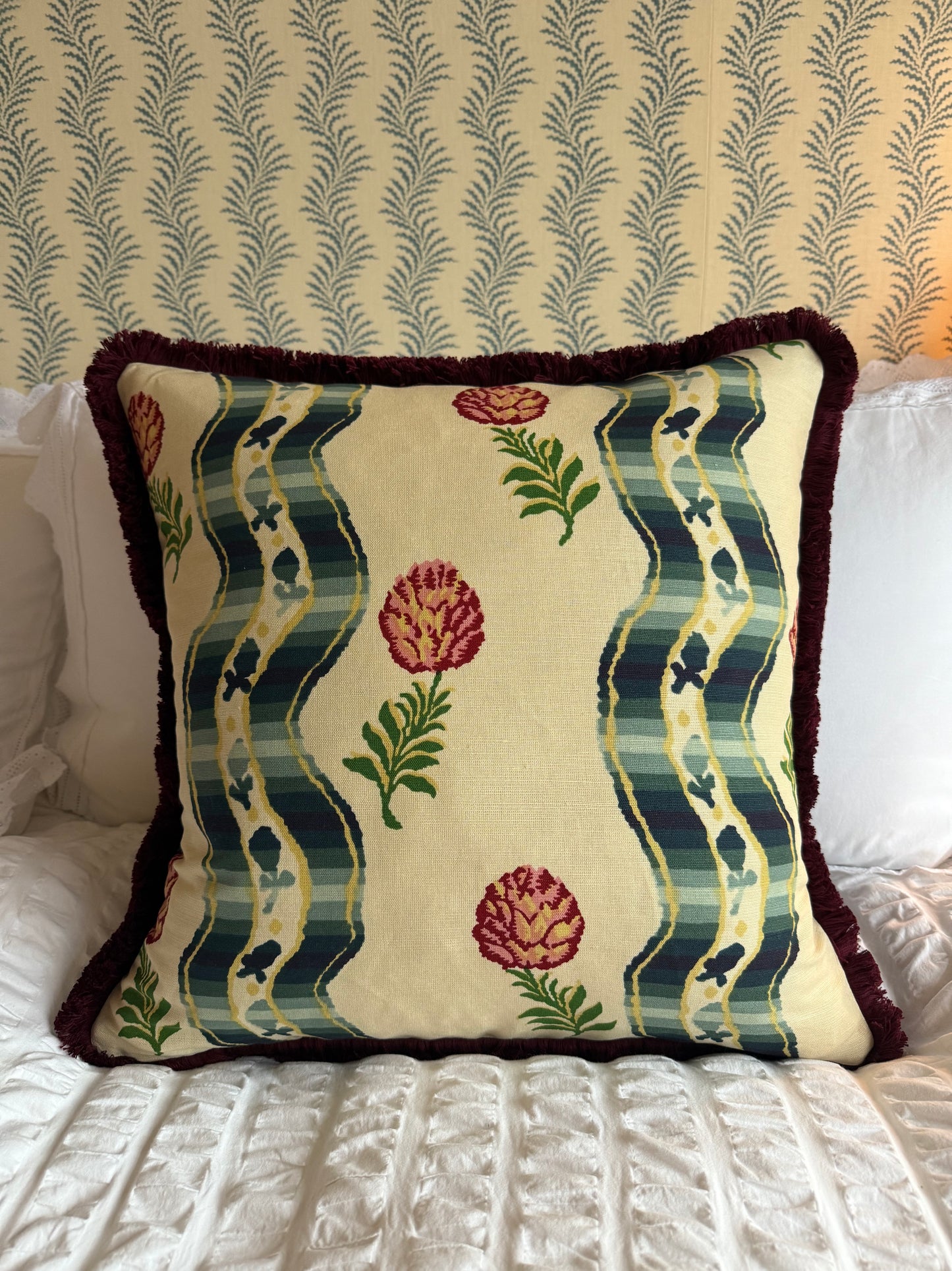 Pierre Frey Pommes de Pin Fringed Cushion