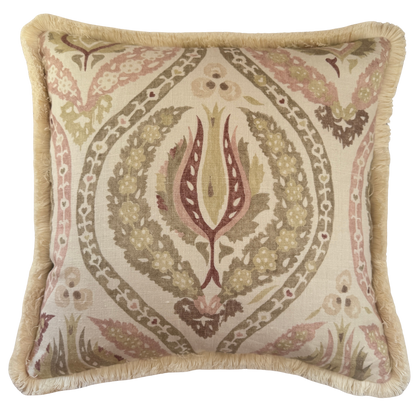Lewis & Wood Benaki Cocoa Rose Cushion