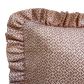 ‘Bigger Than the Baby’ Frilly Tilly Cushion - Blush