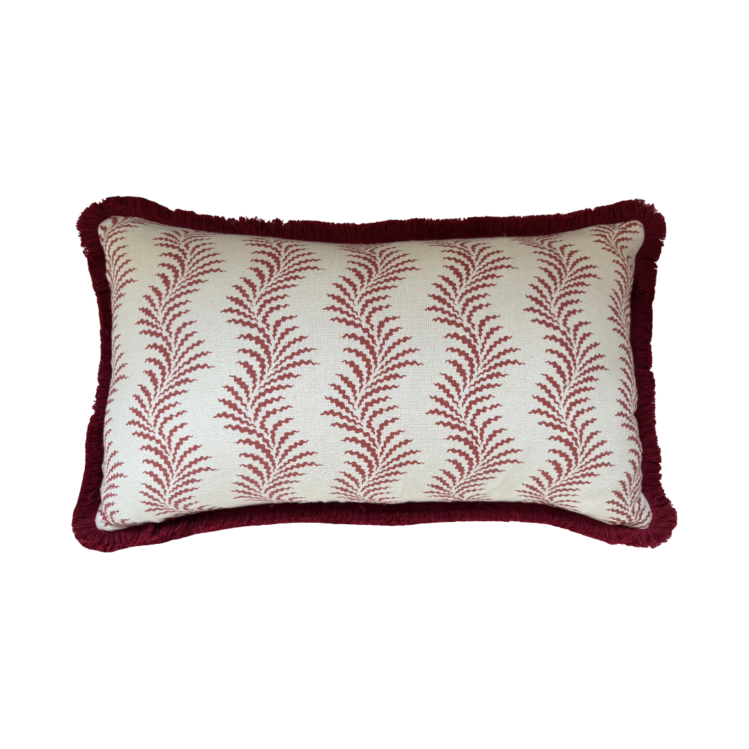 Bespoke Scrolling Fern Cushion