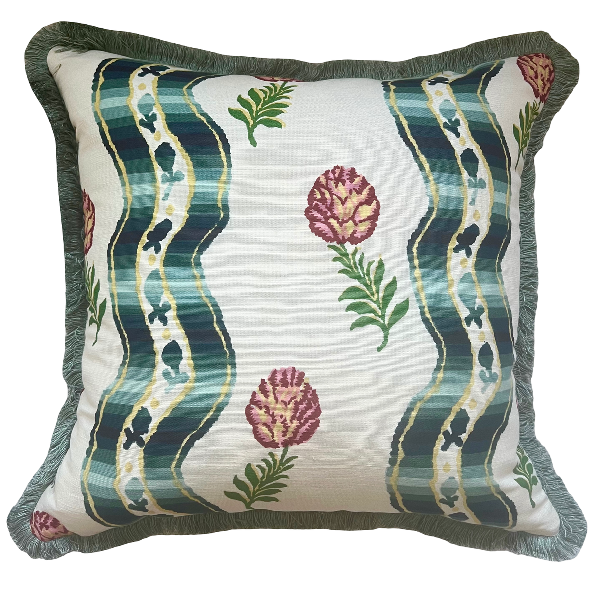 Pierre Frey Pommes de Pin Fringed Cushion