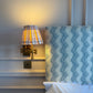 Luxury box pleat lampshade in Penny Morrison premium designer fabric