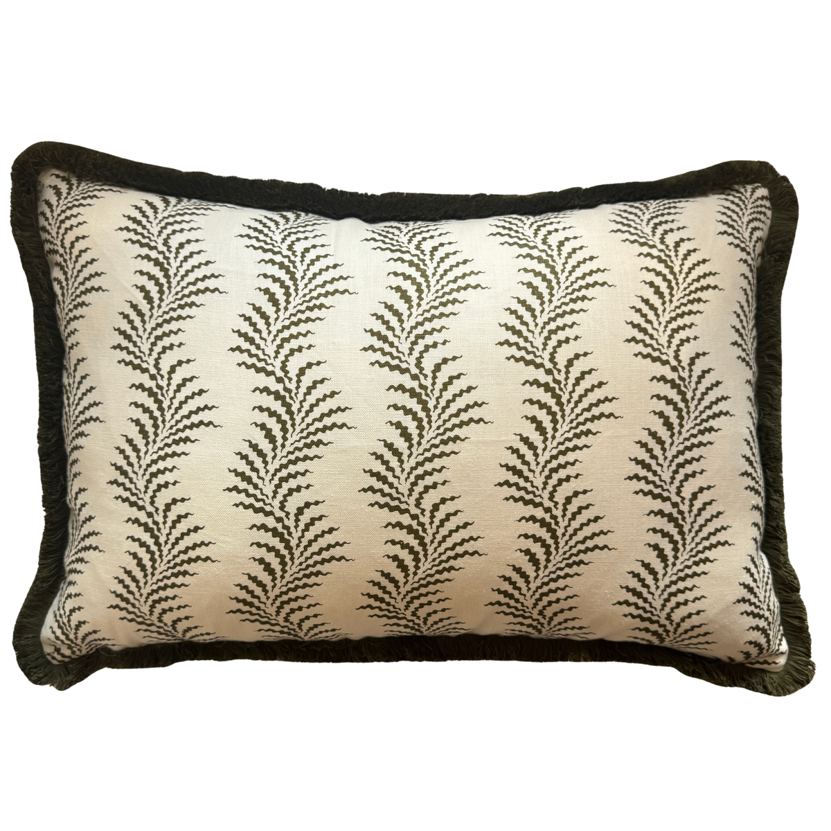 Soane Scrolling Fern Moss Cushion