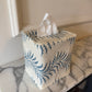 Scrolling Fern Tissue Box