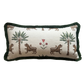 Bespoke Tiger Palm Cocoa Cushion
