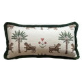 Bespoke Tiger Palm Cocoa Cushion