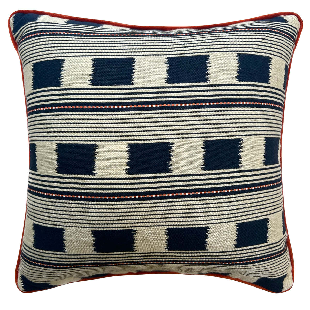 Indigo Lost & Found Velvet Piped Cushion
