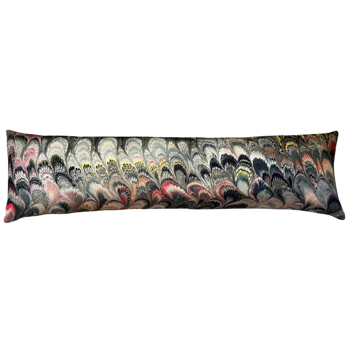 ‘Bigger Than the Baby’ Marbleized Velvet Cushion