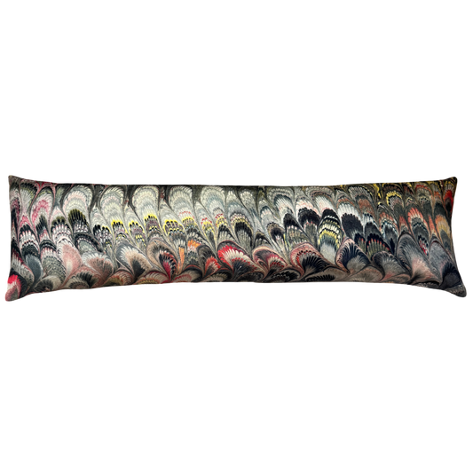 ‘Bigger Than the Baby’ Marbleized Velvet Cushion