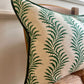 Soane Britain Cushions - Luxury cushions in Soane Britain Scrolling Fern Emerald green Fabric